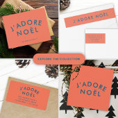 J'adore Noel | Modern Love Kerstroet en marine Case-Mate iPhone Case