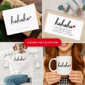 Ho Ho Ho | Modern minimalist voor het kersthart Cadeaupapier