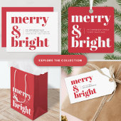 Vrolijk en helder minimalistisch kerstfeest raamsticker