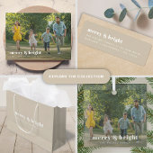 Merry en Bright | Stijlvolle serie Kerstmis Feestdagenkaart