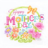 Moederdag Bloemmand Bright Mooie Kaart