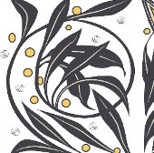 Hemelse Art Nouveau Mystieke Bruiloft Kaart