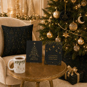 Gouden Hemelse Kerstboom Tafel Runner Korte Tafelloper