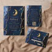 Humeurige marine hemelse trouw cadeaulabel (Personaliseer de collectie van deze zelfstandige maker.)