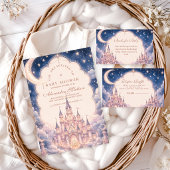 Hemelse Prinsessen Kasteel Baby Shower Kaart