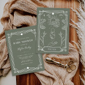 Celestial Roos Baby shower Sweets & Treats Teken Poster