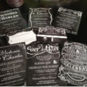 Chalkboard  Modern sparen de Datum Kaart