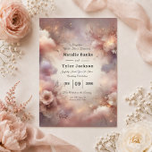 Champagne Blush Stardust Tuin Bruiloft Save The Date