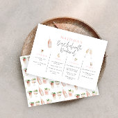 Waterverf drink brunch en bachelorette aankondiging