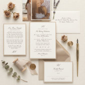 Champagne Taupe Trouw Monogram Sticker