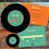 Modern Retro Vinyl Record Wedding Bedankdoosjes