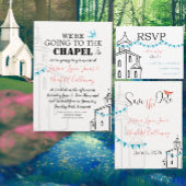 Ivory Background Black Font Chapel Ticket Weddensc Kaart