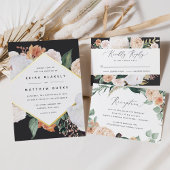 Boho Blooms Weddenschap Website Kaarten invoegen | Mini Visitekaartjes