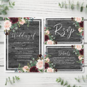 Rustisch Verloving voor het huwelijk van houtskool Ronde Sticker (Personaliseer de collectie van deze zelfstandige maker.)