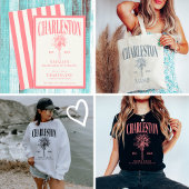 Luxe Palm Trees Charleston Kustvrijgezellenfeest Wandkleed