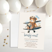 Charmant blauw Teddy Bear Boy Baby shower Bedankdoosjes
