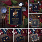 Preppy Equestrian Veulen Bloemen Flat Dank u kaart