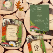 Charmante rustieke bos Natuur geïnspireerd All In One Uitnodiging