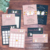 Schattig spookpatroon roze halloween lint