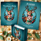 Vrolijke en uitnodigende kerstillustratie kaart