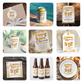 Verrassingsgejuich en verjaardagsfeest van bieren kaart