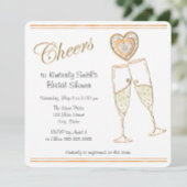 Champagne Glasses and Hearts Kartonnen Onderzetters