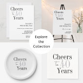 40e verjaardag juicht minimale verjaardagsfeestje blikjeskoeler