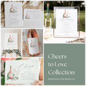 Rosé Wine Vrijgezellenfeest Gift Display Kaart