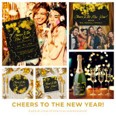 Golden Bokeh Lights | Hoera voor het nieuwe jaar Servet