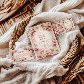 Cherry Blossom Garden Girl 1st Birthday Bedankkaart