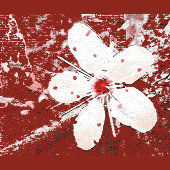 kersenbloesem bruiloft rood en witte elegant invit magneet