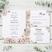 Cherry Blossom floral Table Number Card Kaart (Personaliseer de collectie van deze zelfstandige maker.)