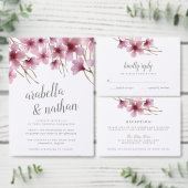 Cherry Blossom | Uitnodiging voor Brunch & Bubble (Personaliseer de collectie van deze zelfstandige maker.)