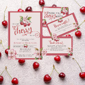 Kersenbloesems | Roze Meisje Baby shower Kaart