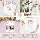 Liefde is in Bloom Cherry Blossoms Vrijgezellenfee Papieren Bordje