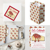 NYC Cherry Cheesecake Slice Dessert bakken Voedsel Feesthoedjes