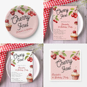 Zomerkers op de eerste 1e verjaardag Overlay Vellum Uitnodigingen