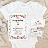 grillige retro kersen | Baby Shower Servet