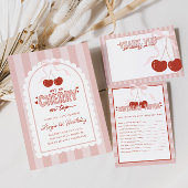 Cherry First Coquette Meisjes 1e verjaardag Bedankdoosjes