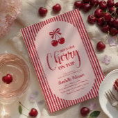 Kers op de Top gewelfde Baby Shower Kaart