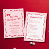 Scheert de kers op het bovenste vrijgezellenfeest spandoek