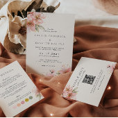 Blush Pink kleurenpalet Details Trouwruimte Informatiekaartje