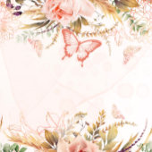 Rustige botanische pony Butterfly Wedding Shower Kaart