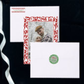 Chic Dark Red White Damask Floral Pattern Cadeaupapier (Personaliseer de collectie van deze zelfstandige maker.)