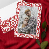 Chique donkerrood wit damast bloemenkunst patroon stropdas (Personaliseer de collectie van deze zelfstandige maker.)