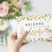 Wit & Goud Confetti bruiloft gunst Pokerkaarten