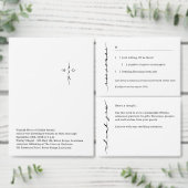 Monogrammed Hand Lettered Chic Cross Wedding Kaart (Personaliseer de collectie van deze zelfstandige maker.)