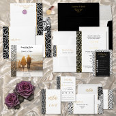 Botanische bladeren Patroon Grens Datum Nachtideeë Informatiekaartje