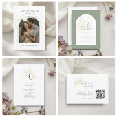 Antraciet | Chic Monogram Welkom Trouwcadeau Tas Klein Cadeauzakje