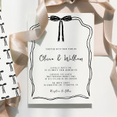 Chic Modern Hand Getrokken Boog Trouwen Save the D Magneet
